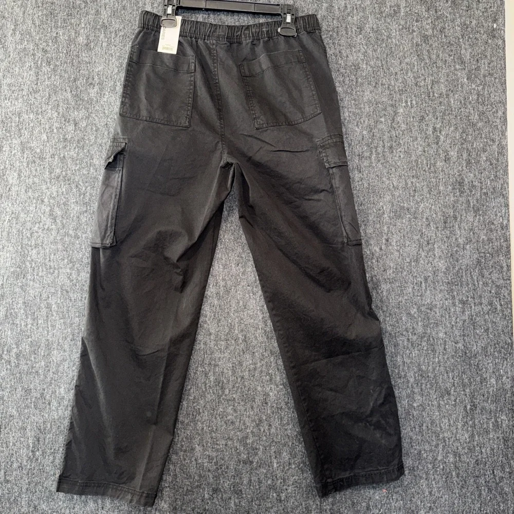 No Boundaries Cargo Pants Straight Fit Mens Sz M (32-34) Black Y2K Style Skater